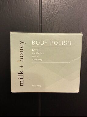 milk + honey No. 18 Body Polish Eucalyptus Arnica Rosemary 7 oz